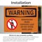 Signmission Renovation Work Contains Lead Do Not Enter OSHA Warning Sign, Vinyl Decal, 10in W x 7in L, 2PK OS-2PACK-WS-D-710-L-12794 - alternate 4